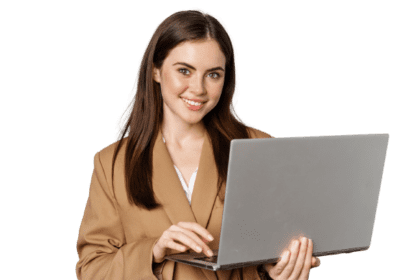 portrait-corporate-woman-working-with-laptop-smiling-looking-assertive-white-background-removebg-preview